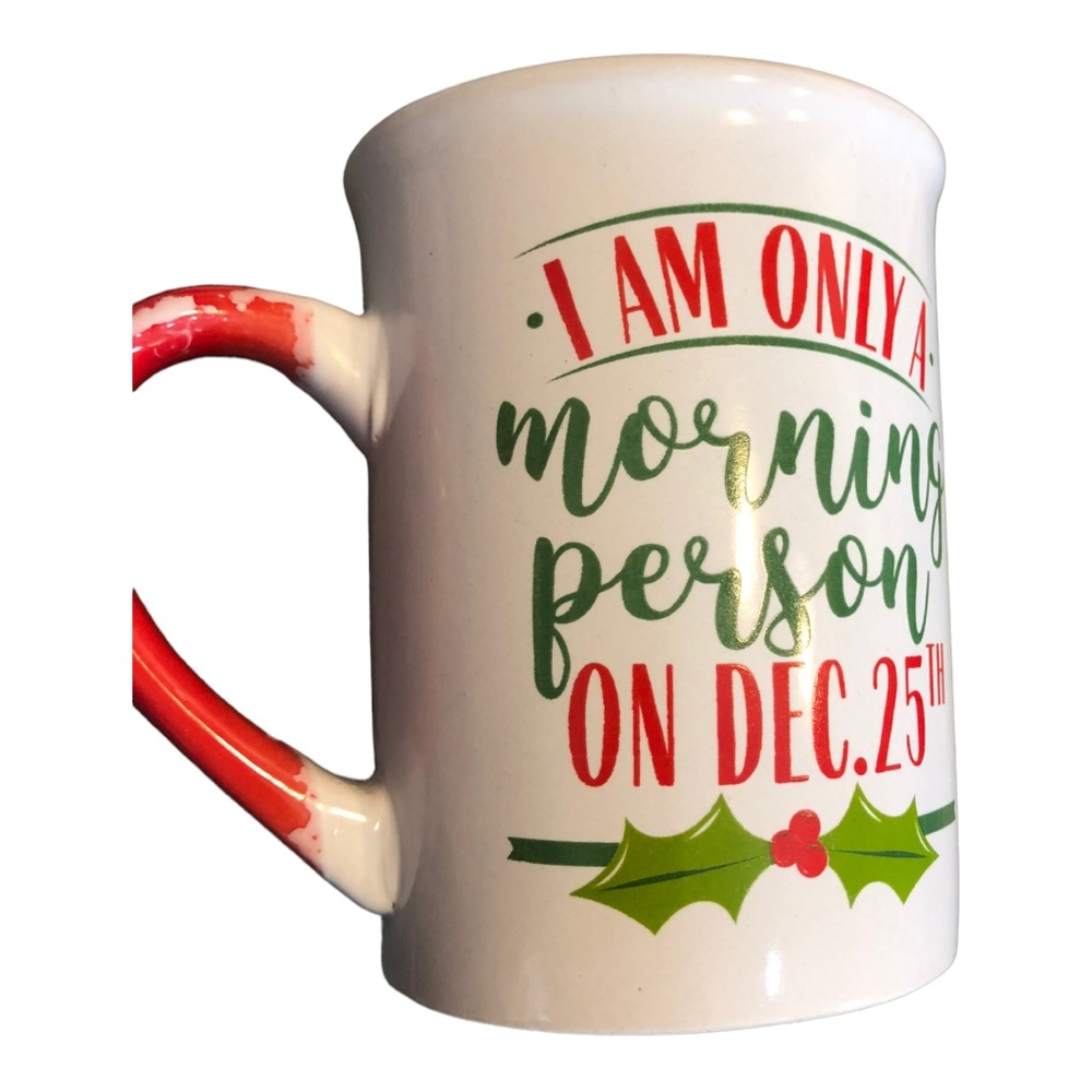 Christmas holiday festive novelty‎ December funny ceramic coffee mug cup new